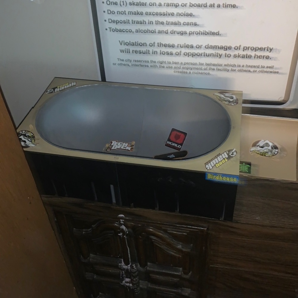 Lots of tech deck ramps and wooden collector series teck deck
